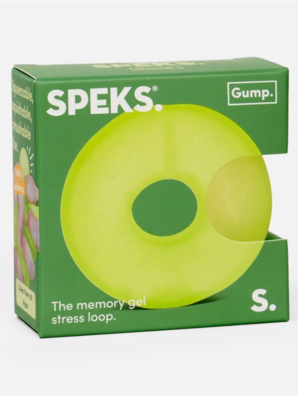 Speks Gump Loop Memory Stress Ball - Algae BRAND NEW